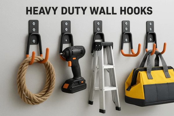 1 Heavy Duty Wall Hooks for Maximum Weight Support and Organization