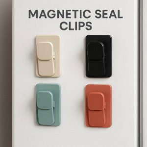 11 Magnetic Seal Clips with Fridge Mount for Easy Access and Organization