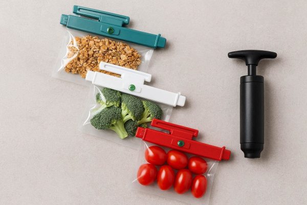15 Vacuum Seal Clips with Pump for Extended Food Freshness