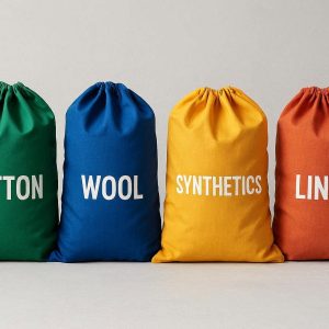 20 Color Coded Laundry Bags for Sorting Clothes by Fabric Type