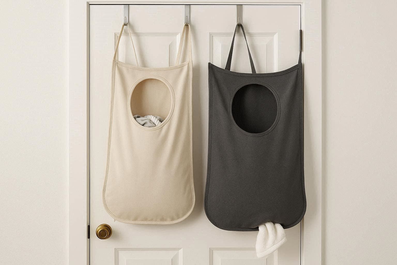 Hanging Laundry Bags for Small Spaces Dorms and Apartments - Image 1