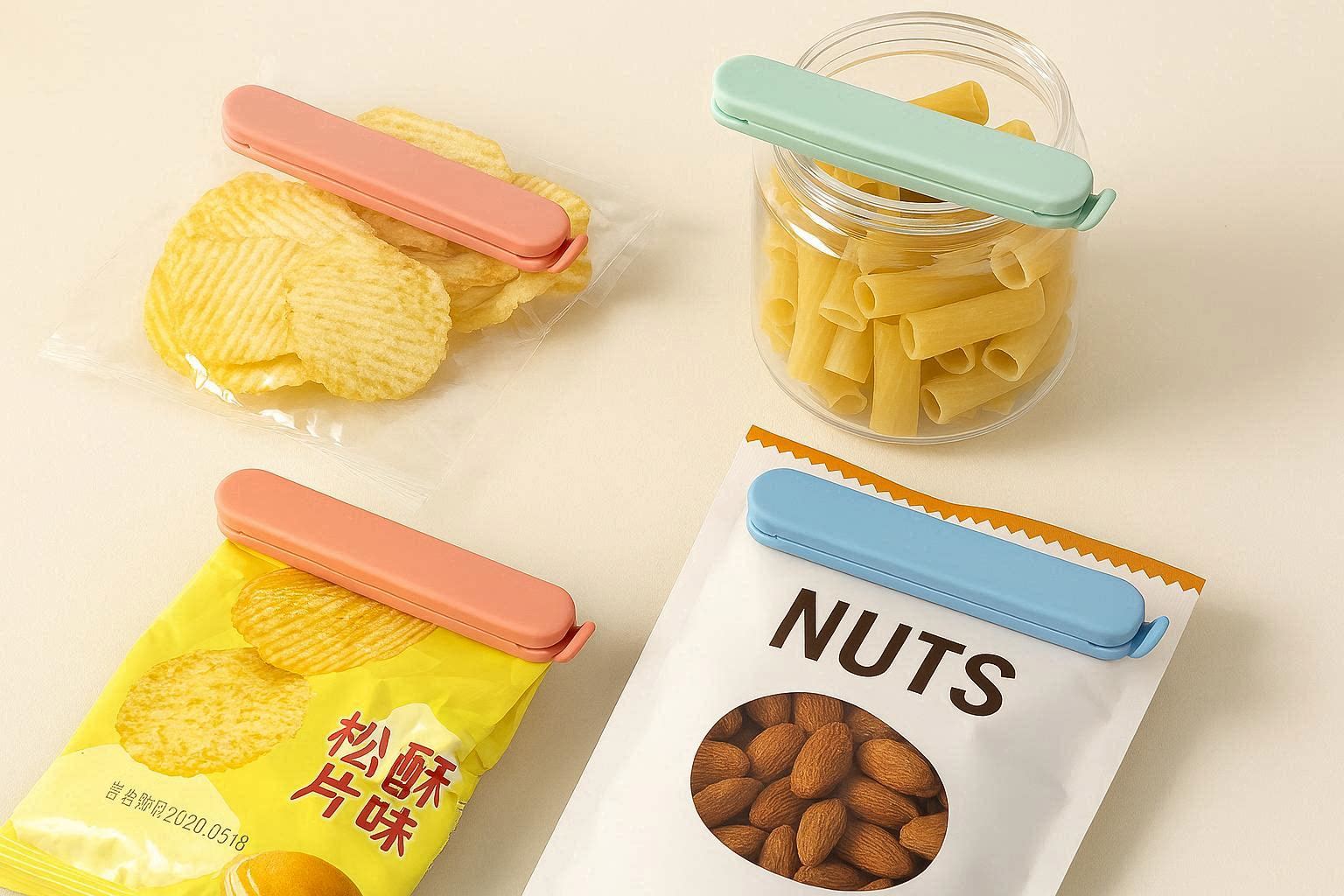 Food Grade Silicone Seal Clips for Keeping Snacks and Dry Goods Fresh - Image 1